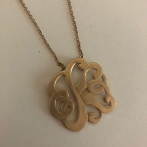 Gold “K” Necklace